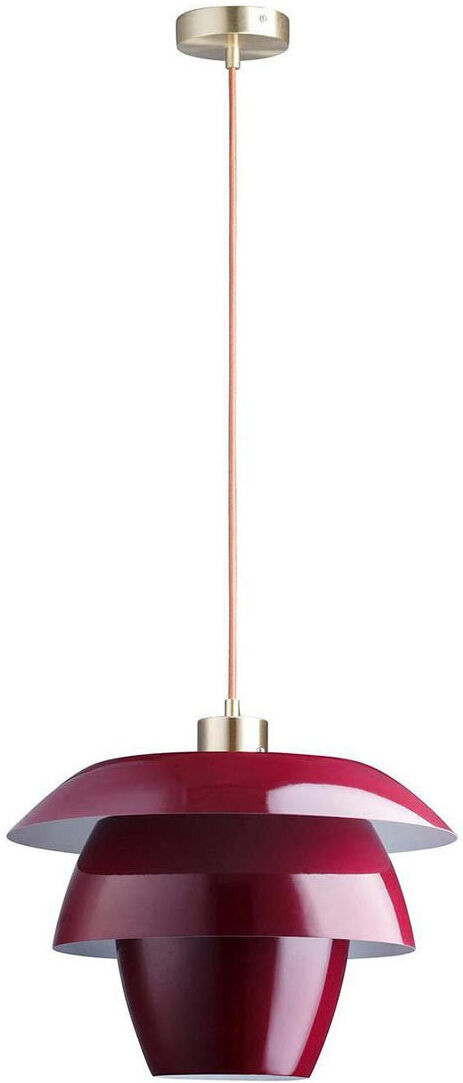 Lampea Suspension industrielle en rouge 150 cm Rouge 150x150x26cm