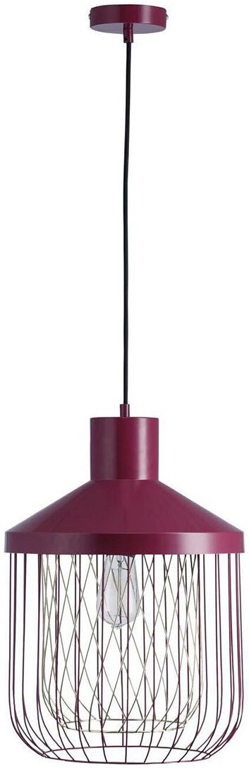 Lampea Suspension industrielle en rouge 43,7 cm Rouge 43x43x31cm