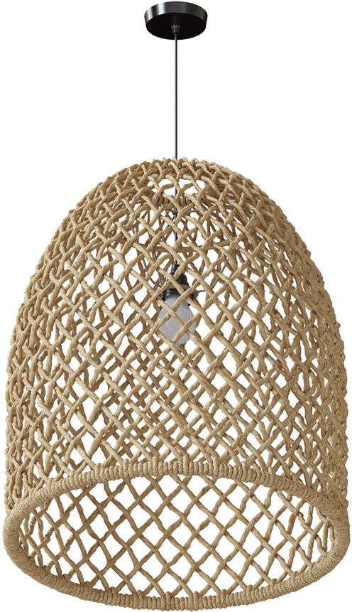 Rendez-Vous Déco Abat-jour naturel pour suspension 46 cm Marron 43x54x43cm