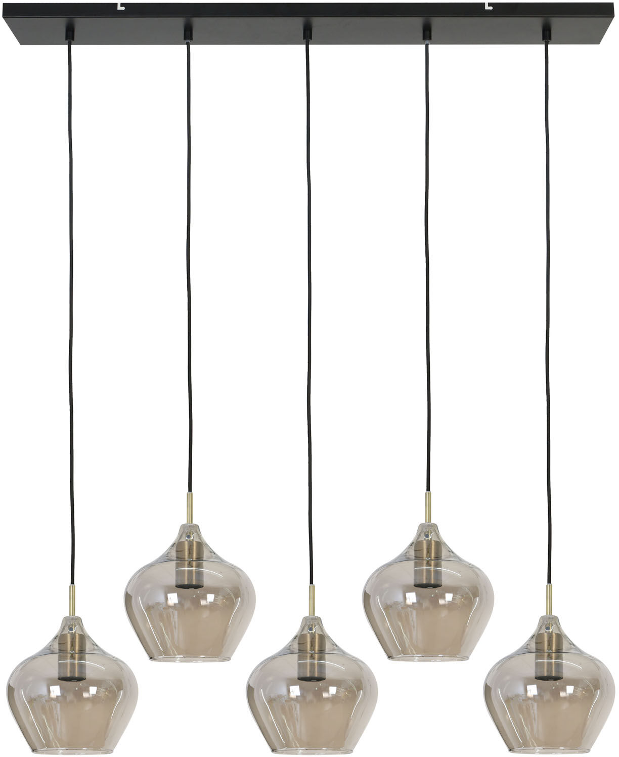 Light & Living Suspension couleur or verre 104x20x120cm Or 104x120x20cm