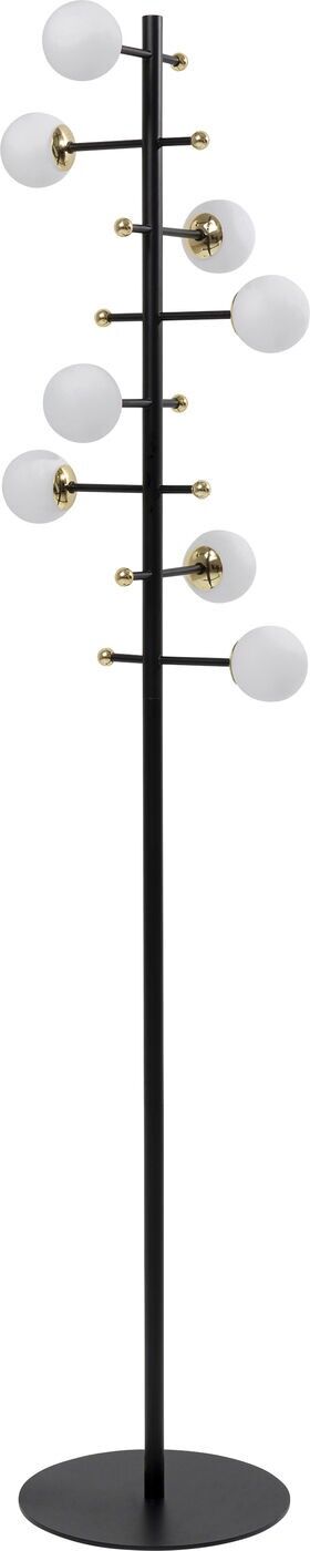 Kare Design Lampadaire en acier noir, blanc et doré H160 Noir 30x160x30cm