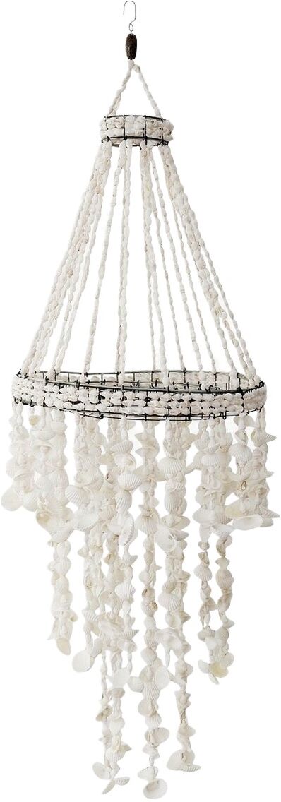 My Bliss Home Suspension en coquillages, blanc D20 cm Blanc 0x60cm