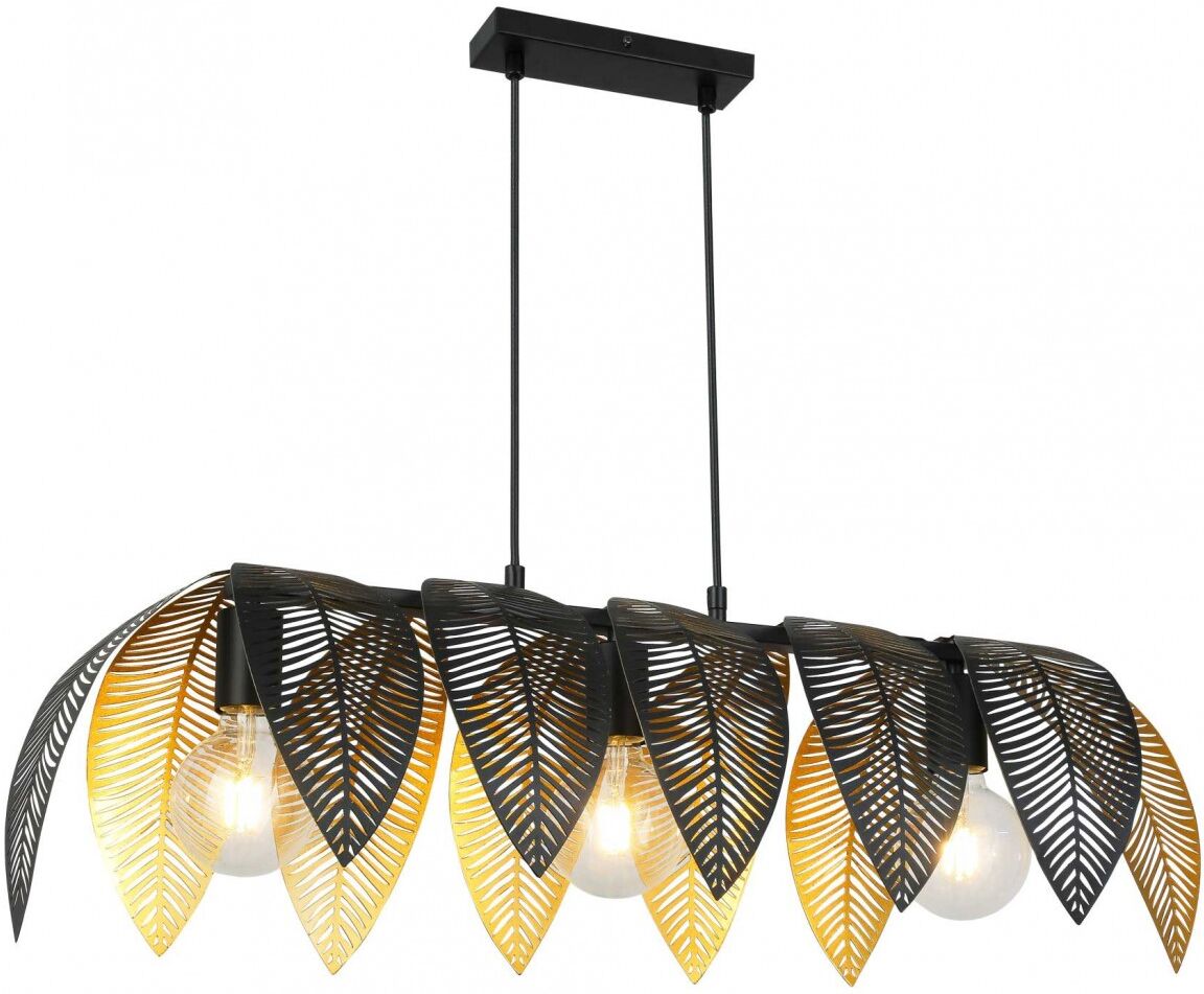 C-Création Suspension 3L en métal perforé, à monter Noir 83x24x31cm