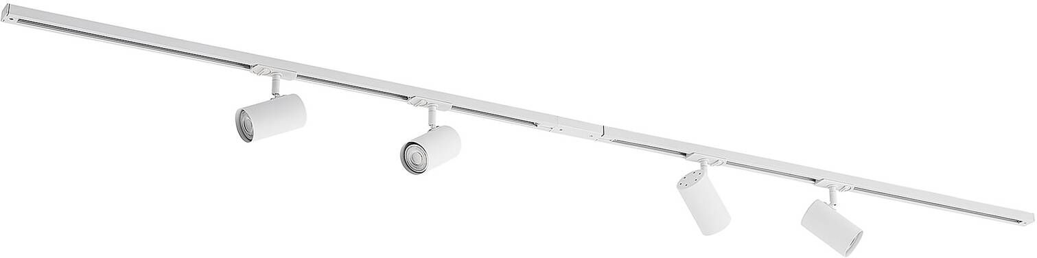 Lindby Luminaire sur rail électrique en Métal Blanc Blanc 6x16x6cm