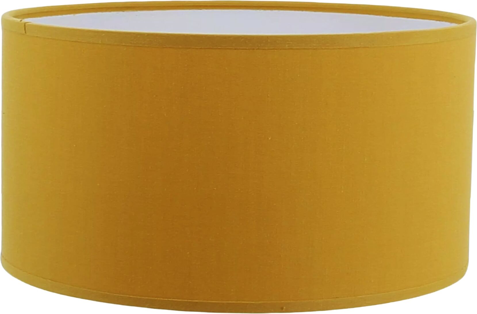 Kauze Luminaires Abat-jour lampadaire en coton jaune moutarde Ø 50 Hauteur 25 cm Jaune 50x25x50cm