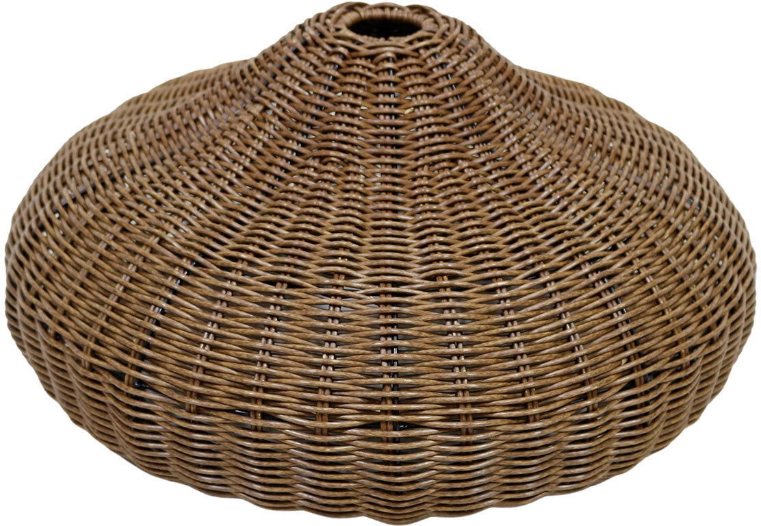 Decoclico Suspension cloche XL en polyrotin Marron 50x25x50cm