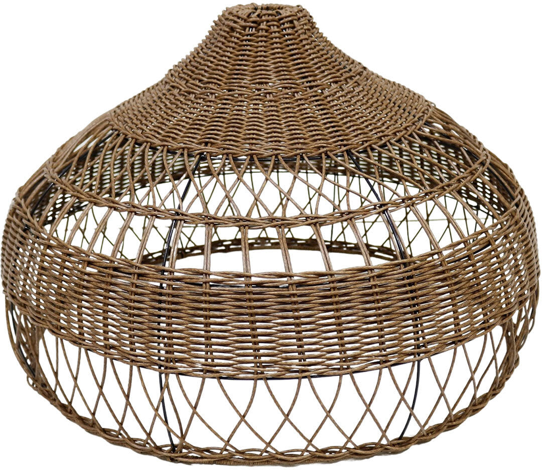 Decoclico Suspension cloche XL en polyrotin Marron 65x42x65cm