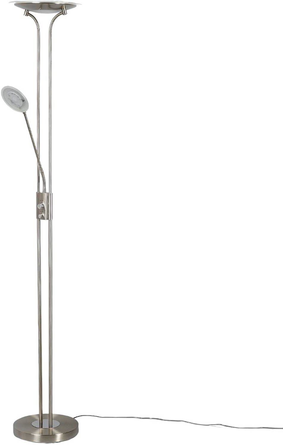 Lindby Lampadaire LED en Métal Gris Gris 30x180x30cm