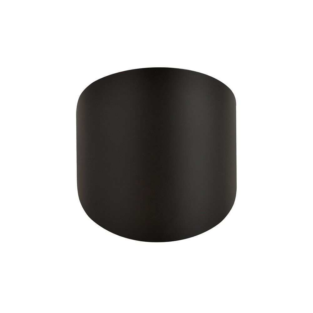 Wonderlamp Applique ronde en métal noir Noir 21x23x21cm
