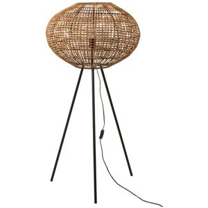 Meubles & Design Lampadaire tendance en rotin et métal Beige 61x126x61cm