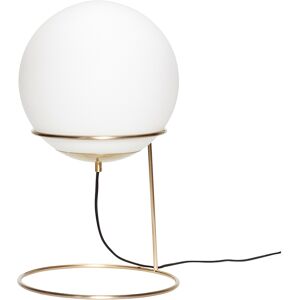 Hübsch Lampadaire en métal et verre laiton et blanc Or 30x53x30cm