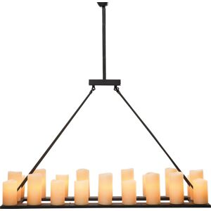 Kare Design Suspension 20 bougies en polyrésine et acier Noir 40x137x125cm