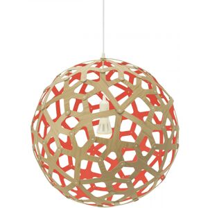 MOAROOM Lampe coral colorée 80cm bambou et rouge Rouge 80x80x80cm