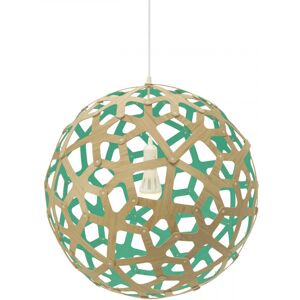 MOAROOM Lampe coral colorée 80cm bambou et bleu turquoise Bleu 80x80x80cm