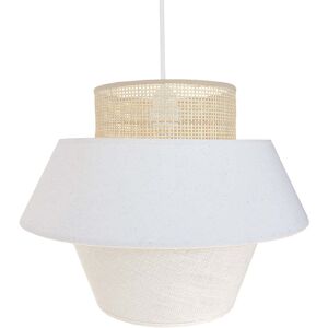 LUMISKY Abat-jour intérieur Coton Beige D40CM Blanc 40x30x40cm