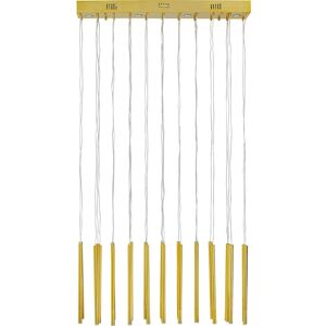 Kare Design Suspension en acier doré 27 tubes Or 120x200x21cm