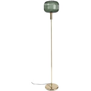 Maisons du Monde Lampadaire en verre soufflé vert et métal doré H155 Vert 25x155x25cm - Publicité Maisons du Monde Lampadaire en verre soufflé vert et métal doré H155 Vert 25x155x25cm - Publicité