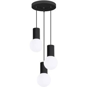 Sollux Lighting Lampe à suspension aluminium noir H 125 cm Noir 25x125x25cm - Publicité Sollux Lighting Lampe à suspension aluminium noir H 125 cm Noir 25x125x25cm - Publicité
