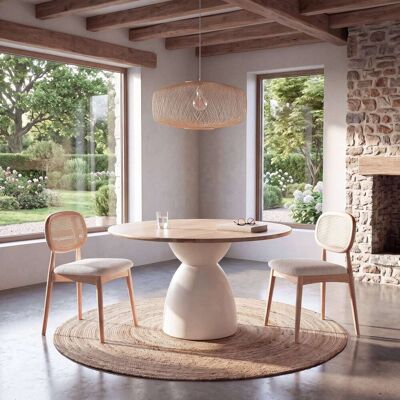 Maisons du Monde Lampe Suspendue en Bambou Naturel - Suspension - Publicité Maisons du Monde Lampe Suspendue en Bambou Naturel - Suspension - Publicité