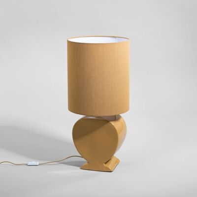 Maisons du Monde Lampe en grès et abat-jour ocre Jaune 31x67x31cm - Publicité Maisons du Monde Lampe en grès et abat-jour ocre Jaune 31x67x31cm - Publicité
