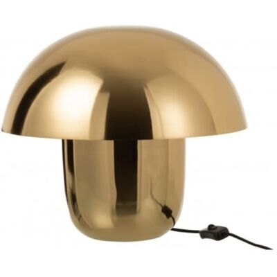 J-line Lampe champignon en métal doré 40x40x34 cm Doré 40x34x40cm - Publicité J-line Lampe champignon en métal doré 40x40x34 cm Doré 40x34x40cm - Publicité