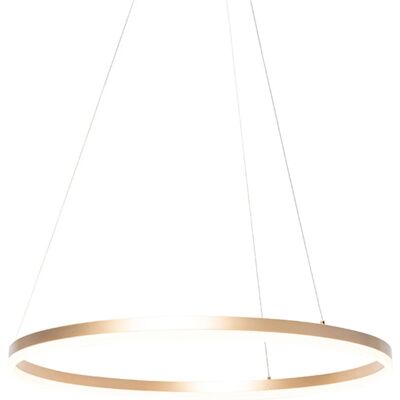 QAZQA Lampe Suspendue Dorée Anello - Moderne Dimmable 80cm - Publicité QAZQA Lampe Suspendue Dorée Anello - Moderne Dimmable 80cm - Publicité