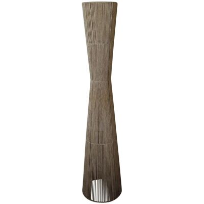 Tosel Lampadaire métal naturel abat-jour fibre naturel Beige 30x145x30cm - Publicité Tosel Lampadaire métal naturel abat-jour fibre naturel Beige 30x145x30cm - Publicité