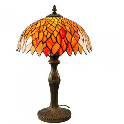 C-Création Lampe à poser en verre mosaique & pied en alliage de zinc Orange 30x48x30cm - Publicité C-Création Lampe à poser en verre mosaique & pied en alliage de zinc Orange 30x48x30cm - Publicité
