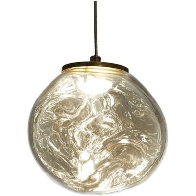Kosilum Suspension en verre gris fumé 26 cm Gris 26x26x26cm - Publicité Kosilum Suspension en verre gris fumé 26 cm Gris 26x26x26cm - Publicité
