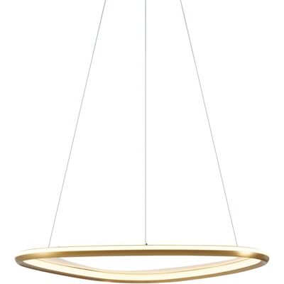 QAZQA Suspension design dorée led dimmable Doré 76x150x76cm - Publicité QAZQA Suspension design dorée led dimmable Doré 76x150x76cm - Publicité