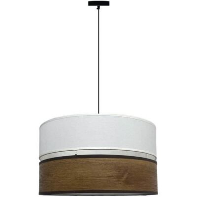 Wonderlamp Lampe de plafond, bois foncé, 1 lumière, style naturel Marron 40x120x40cm - Publicité Wonderlamp Lampe de plafond, bois foncé, 1 lumière, style naturel Marron 40x120x40cm - Publicité
