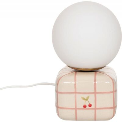 Amadeus Lampe chevet maya cerise beige en céramique Beige 15x25x15cm - Publicité Amadeus Lampe chevet maya cerise beige en céramique Beige 15x25x15cm - Publicité