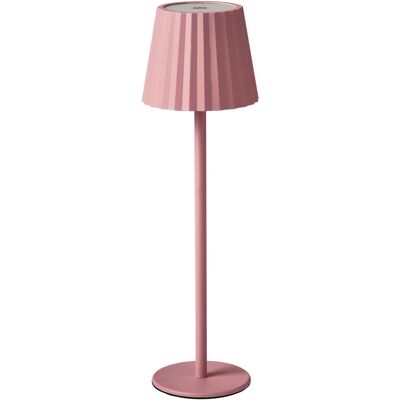 Beliani Lampe à poser métal rose pastel Rose 12x38x12cm - Publicité Beliani Lampe à poser métal rose pastel Rose 12x38x12cm - Publicité