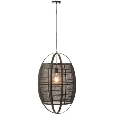 J-line Lampe suspendue en tissu noir 43x43x66 cm Noir 43x66x43cm - Publicité J-line Lampe suspendue en tissu noir 43x43x66 cm Noir 43x66x43cm - Publicité
