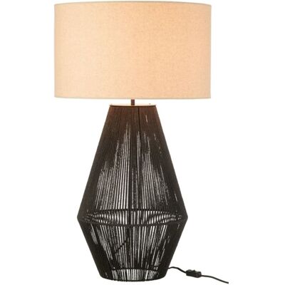 J-line Lampe en papier et métal noir 45x45x78 cm Noir 45x78x45cm - Publicité J-line Lampe en papier et métal noir 45x45x78 cm Noir 45x78x45cm - Publicité