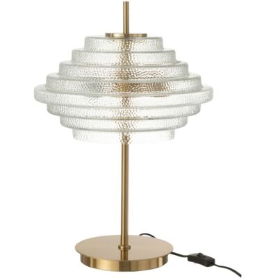 J-line Lampe de table en verre doré 54x36x36 cm Doré 54x36x36cm - Publicité J-line Lampe de table en verre doré 54x36x36 cm Doré 54x36x36cm - Publicité