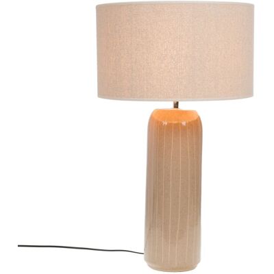 Amadeus Lampe chris en céramique beige Beige 40x74x40cm - Publicité Amadeus Lampe chris en céramique beige Beige 40x74x40cm - Publicité