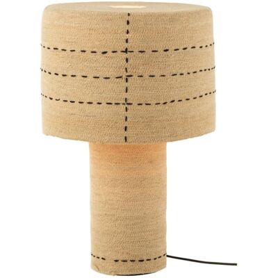 J-line Lampe pointilles en roseau beige 38x38x60 cm Beige 38x60x38cm - Publicité J-line Lampe pointilles en roseau beige 38x38x60 cm Beige 38x60x38cm - Publicité