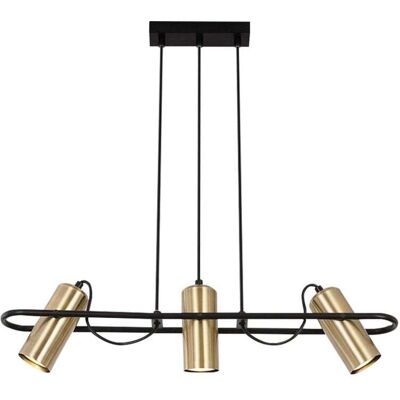 ZMH Suspension en fer noir 70x10x160cm gu10 Noir 70x160x10cm - Publicité ZMH Suspension en fer noir 70x10x160cm gu10 Noir 70x160x10cm - Publicité