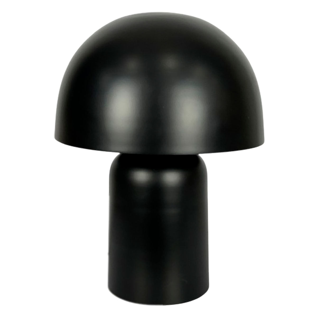 Decoclico Lampe à poser champignon en métal Noir 0x40cm