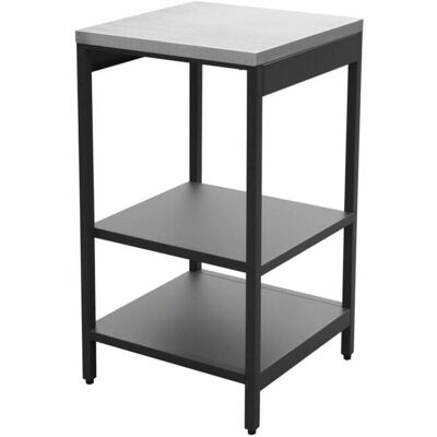 sweeek Cuisine d'extérieur acier noir avec 2 étagères l49 cm Noir 49x87x49cm - Publicité sweeek Cuisine d'extérieur acier noir avec 2 étagères l49 cm Noir 49x87x49cm - Publicité
