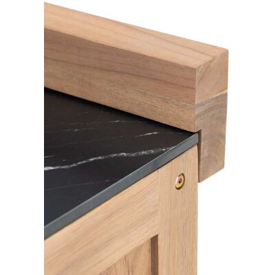 Defora Home Module 1 porte cuisine extérieure 60x60 marbre noir Marron 60x90x60cm - Publicité Defora Home Module 1 porte cuisine extérieure 60x60 marbre noir Marron 60x90x60cm - Publicité