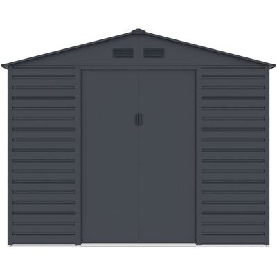 vente-unique.com Cabane de jardin acier gris anthracite Gris 267x221x309cm - Publicité vente-unique.com Cabane de jardin acier gris anthracite Gris 267x221x309cm - Publicité