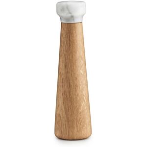 Normann Copenhagen Moulin a sel en bois et marbre blanc L Blanc 7x27x7cm