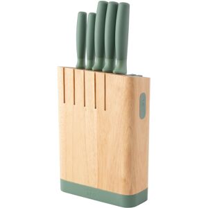 BergHoff Ensemble de 6 blocs de couteaux Forest Vert 19x39x13cm