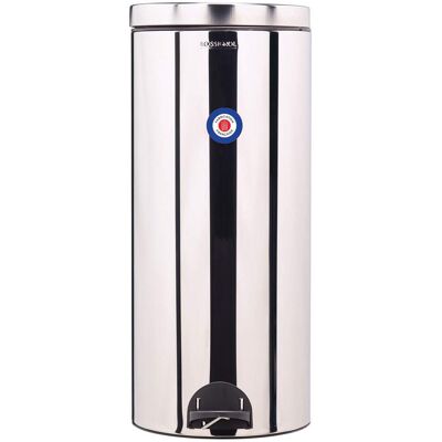 Rossignol Poubelle de cuisine à pédale 30l fabriqué en france Argenté 29x67x29cm - Publicité Rossignol Poubelle de cuisine à pédale 30l fabriqué en france Argenté 29x67x29cm - Publicité