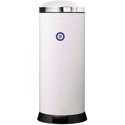 Rossignol Poubelle de cuisine à pédale 30l fabriqué en france Blanc 32x75x32cm - Publicité Rossignol Poubelle de cuisine à pédale 30l fabriqué en france Blanc 32x75x32cm - Publicité