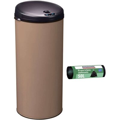Rossignol Poubelle de cuisine automatique 45l et 10 sacs poubelle 50l Beige 31x68x31cm - Publicité Rossignol Poubelle de cuisine automatique 45l et 10 sacs poubelle 50l Beige 31x68x31cm - Publicité