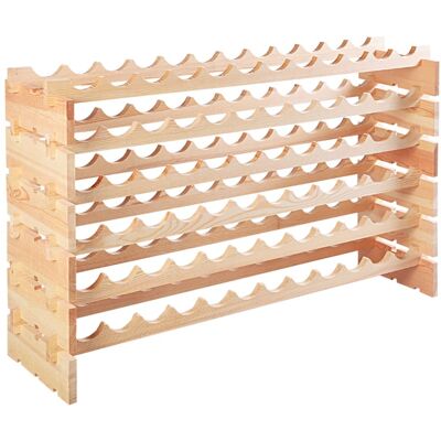 Giantex Casier de rangement pour 72 bouteilles en bois naturel 119x29x72cm Beige 119x72x29cm - Publicité Giantex Casier de rangement pour 72 bouteilles en bois naturel 119x29x72cm Beige 119x72x29cm - Publicité