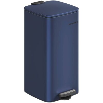 SONGMICS Poubelle de cuisine à pédale en acier 30 litres bleu et minuit Bleu 29x54x34cm - Publicité SONGMICS Poubelle de cuisine à pédale en acier 30 litres bleu et minuit Bleu 29x54x34cm - Publicité